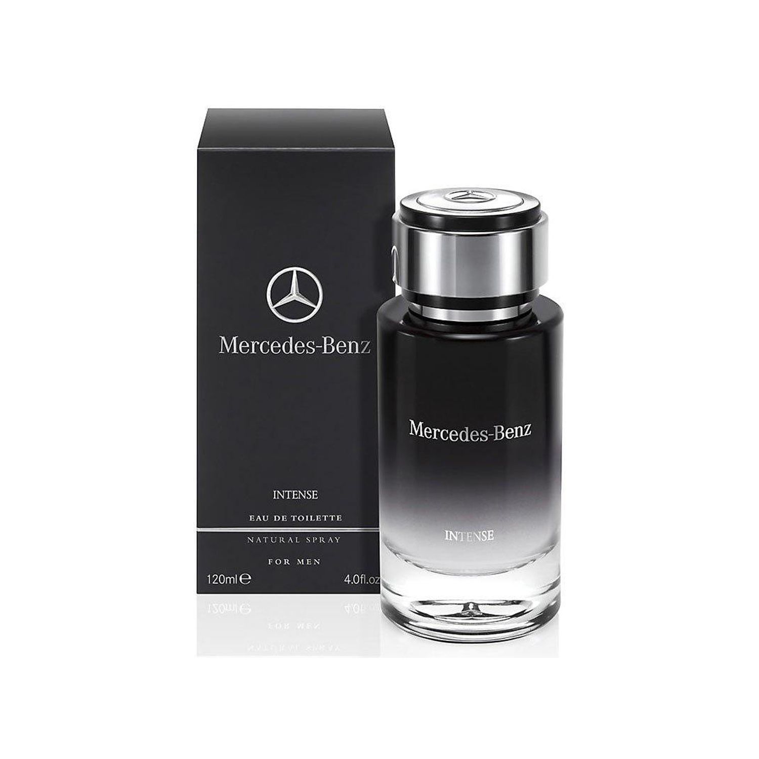 ادو تویلت مردانه مرسدس بنز مدل Mercedes Benz Intense حجم 120 میلی لیتر