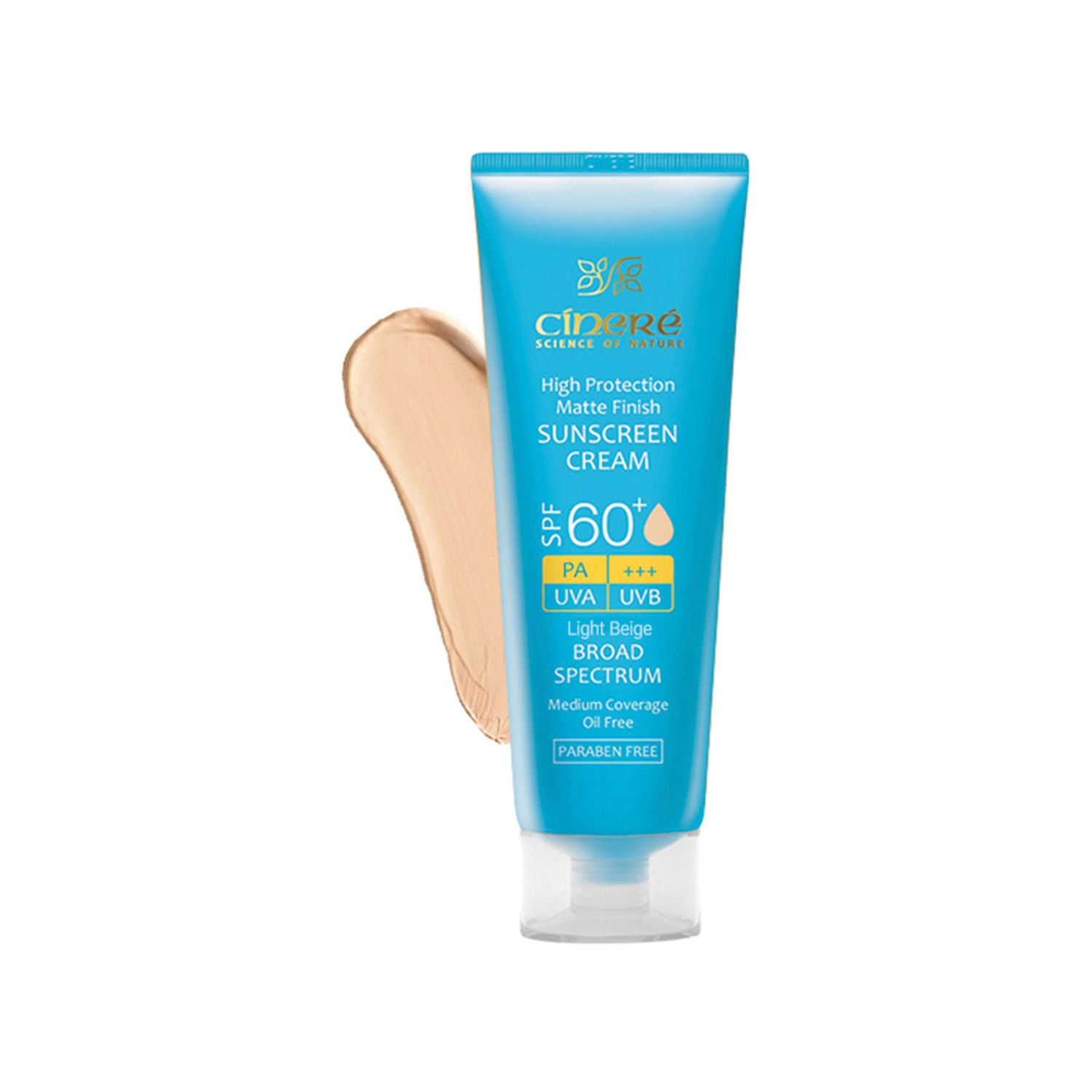 کرم ضد آفتاب سینره +SPF 60 حجم 50 میلی لیتر - بژ روشن