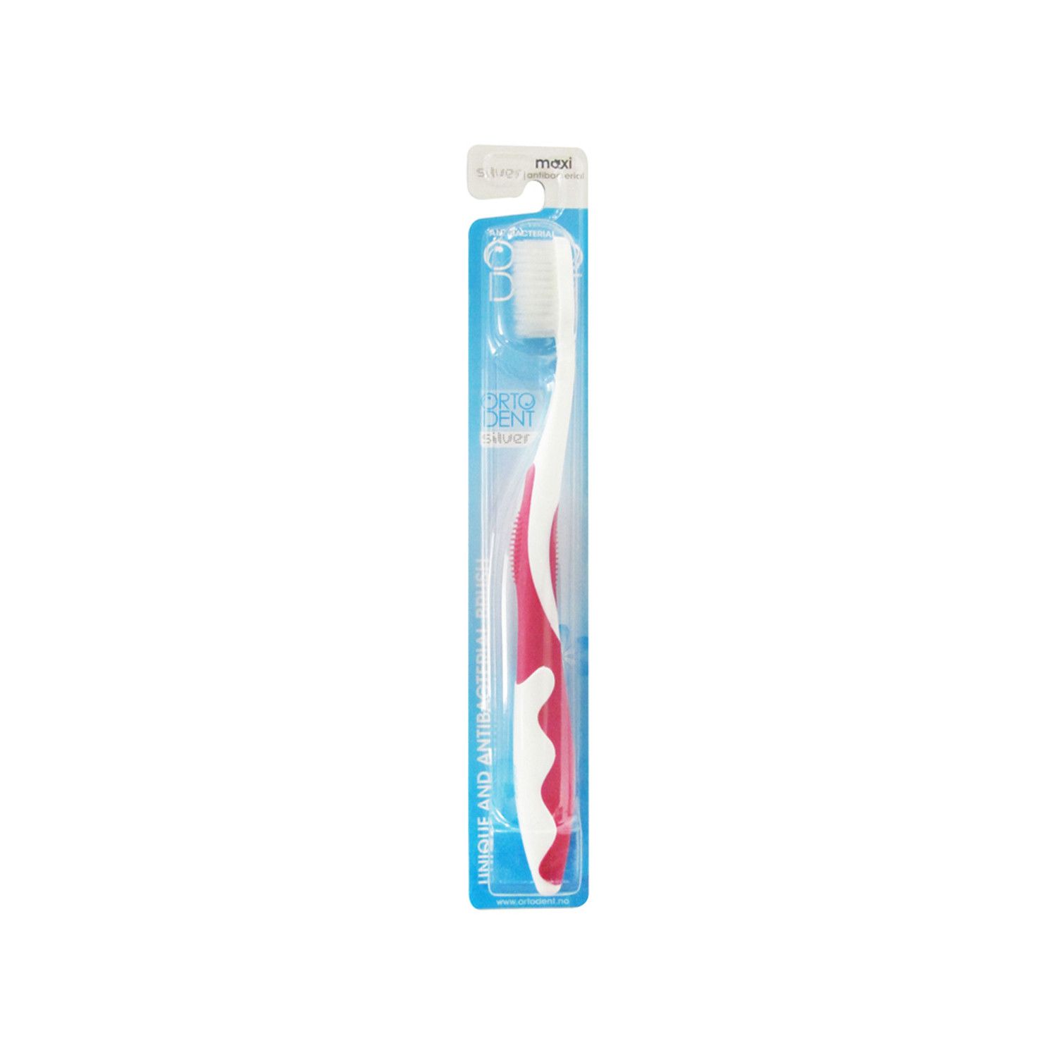 مسواک ارتودنت مدل Silver Maxi مناسب بزرگسالان- رنگ قرمز