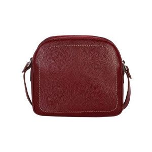 کیف دوشی چرم رویال چرم کد W61-Crimson
