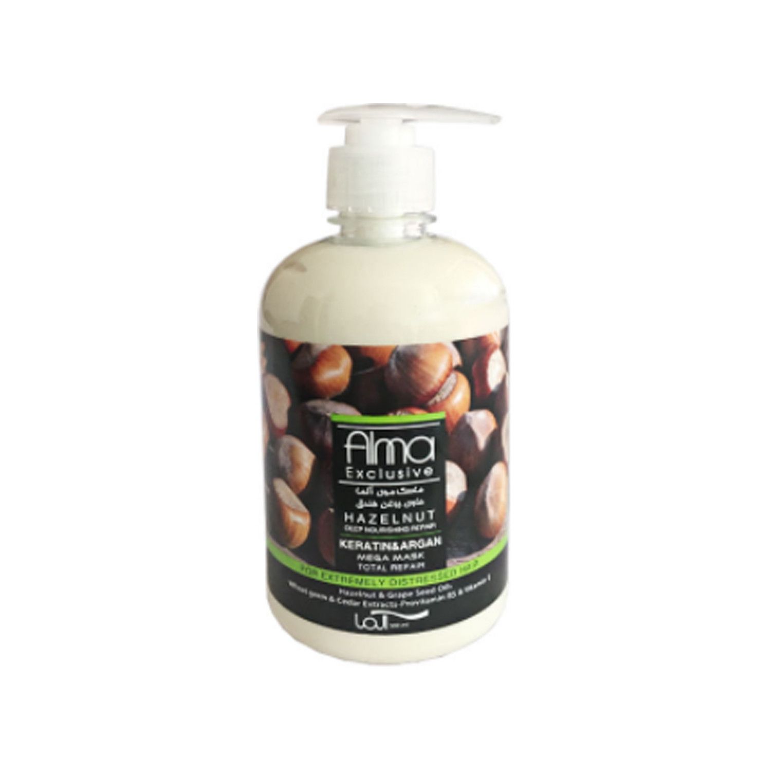 ماسک مو آلما مدل Hazelnut حجم 500 میلی لیتر