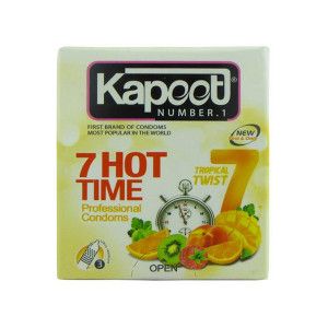 کاندوم کاپوت مدل 7Hot Time بسته 3 عددی