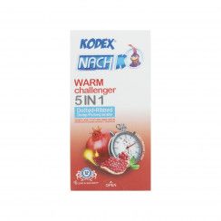 کاندوم کدکس مدل Warm Challenger 5in1 بسته 12 عددی