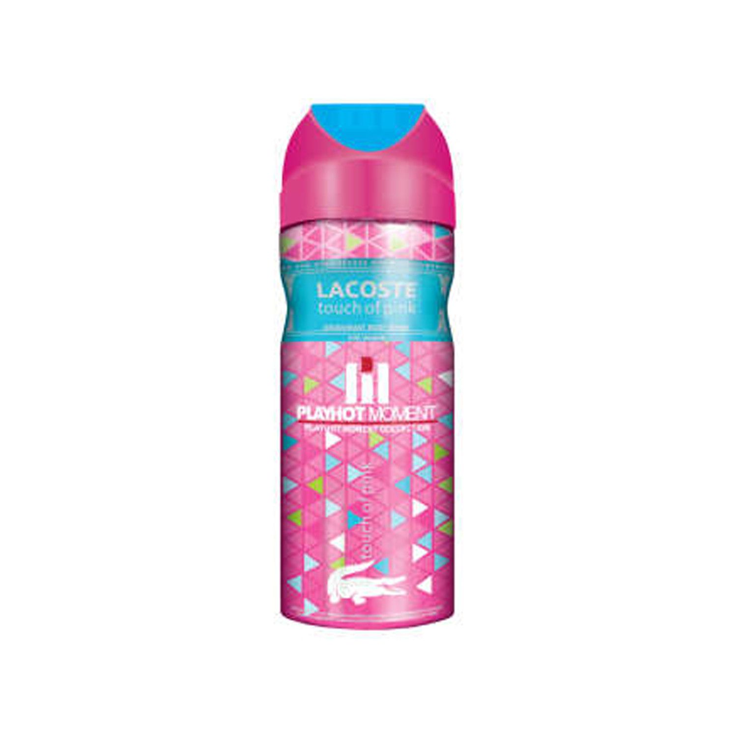 اسپری زنانه پلی هات مومنت مدل Lacoste Touch Of Pink حجم 200 میلی لیتر