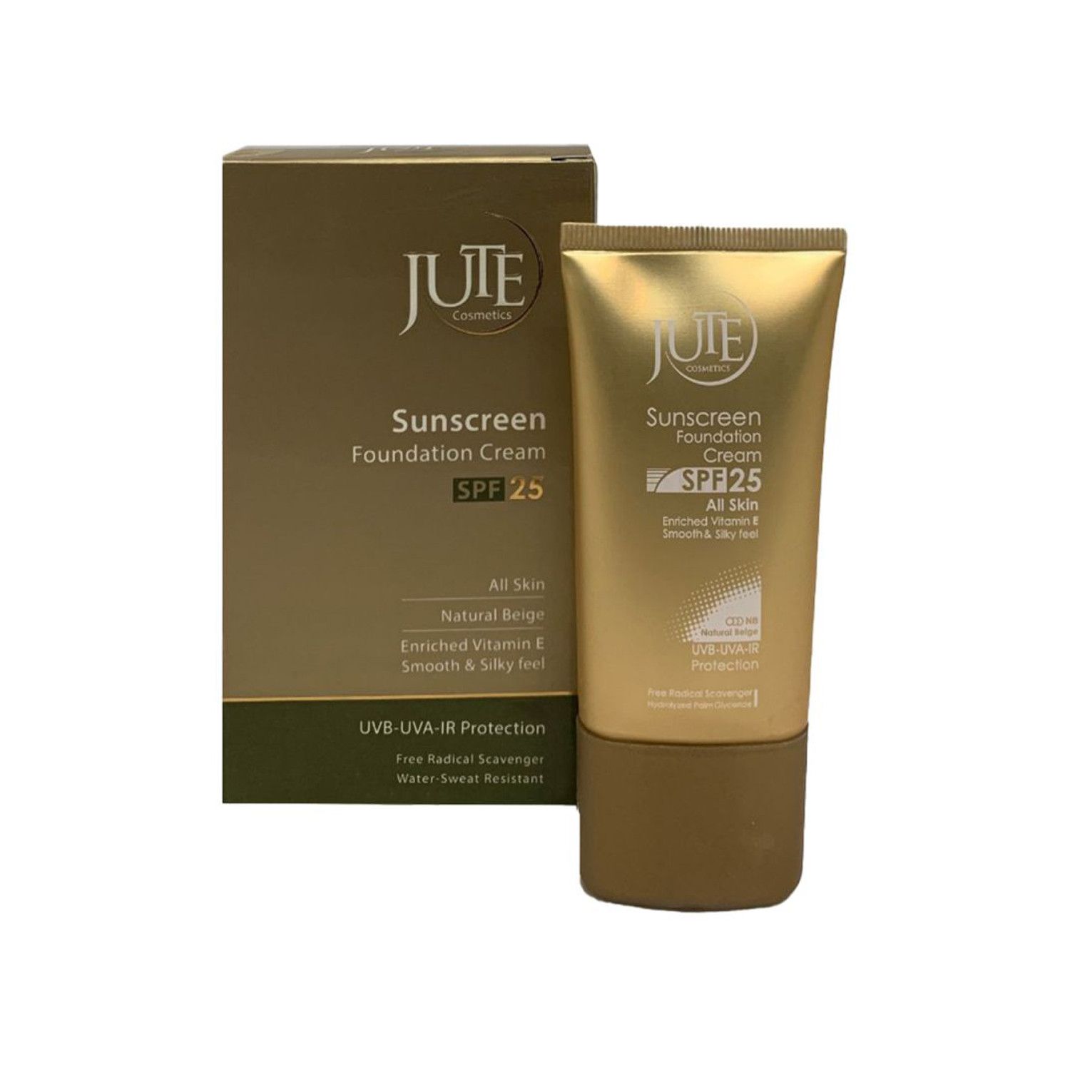 کرم ضد آفتاب ژوت SPF 25 مناسب انواع پوست حجم 40 میلی لیتر - بژ طبیعی