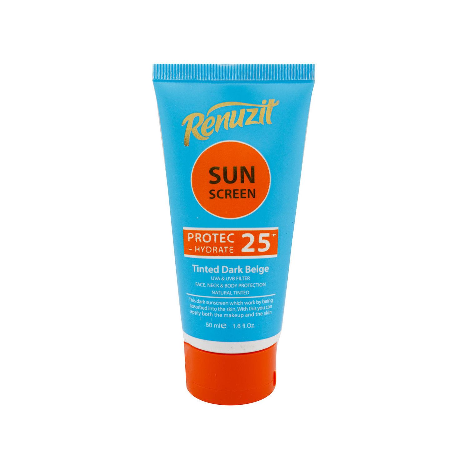 کرم ضد آفتاب رنگی رینوزیت مدل SPF 25 حجم 50 میلی لیتر - بژ تیره