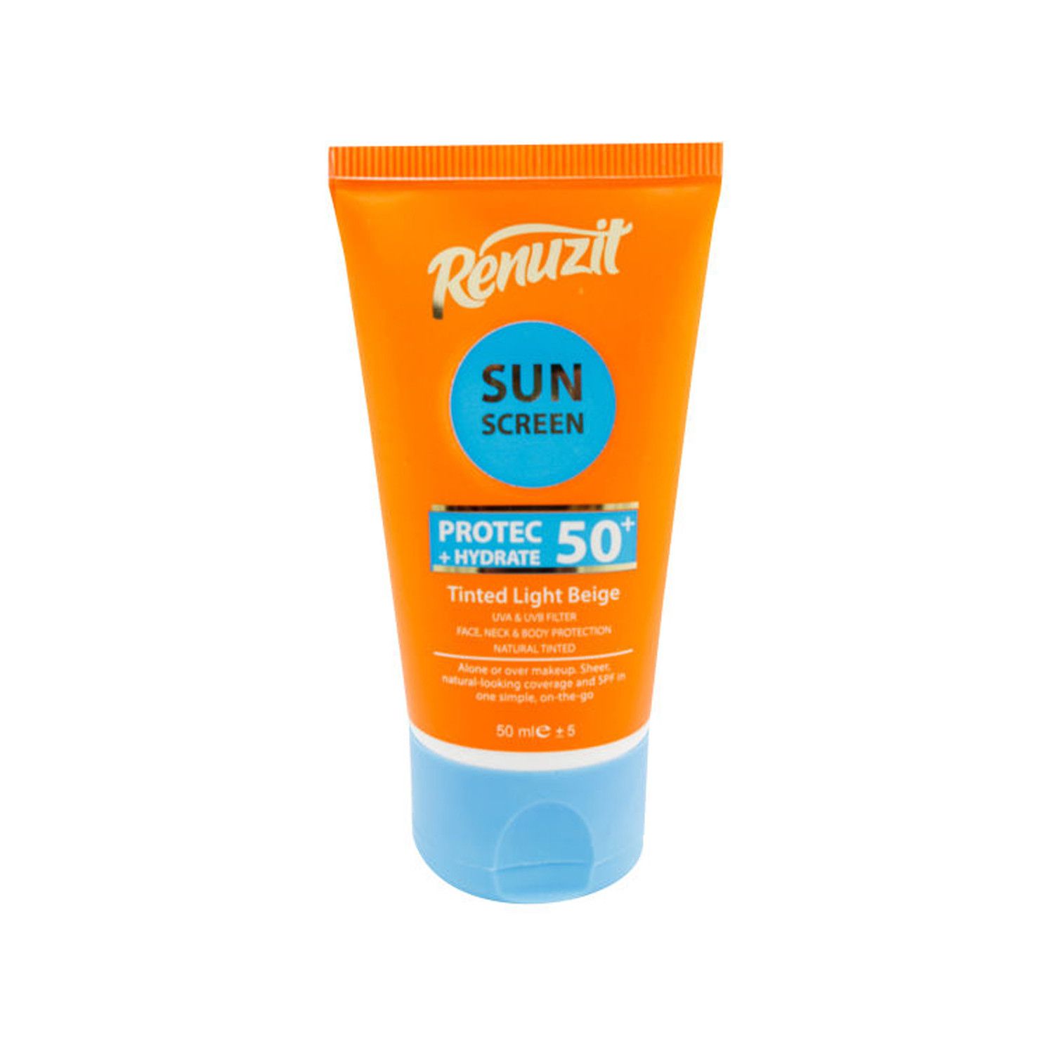 کرم ضد آفتاب رنگی رینوزیت مدل SPF 50 حجم 50 میلی لیتر - بژ روشن