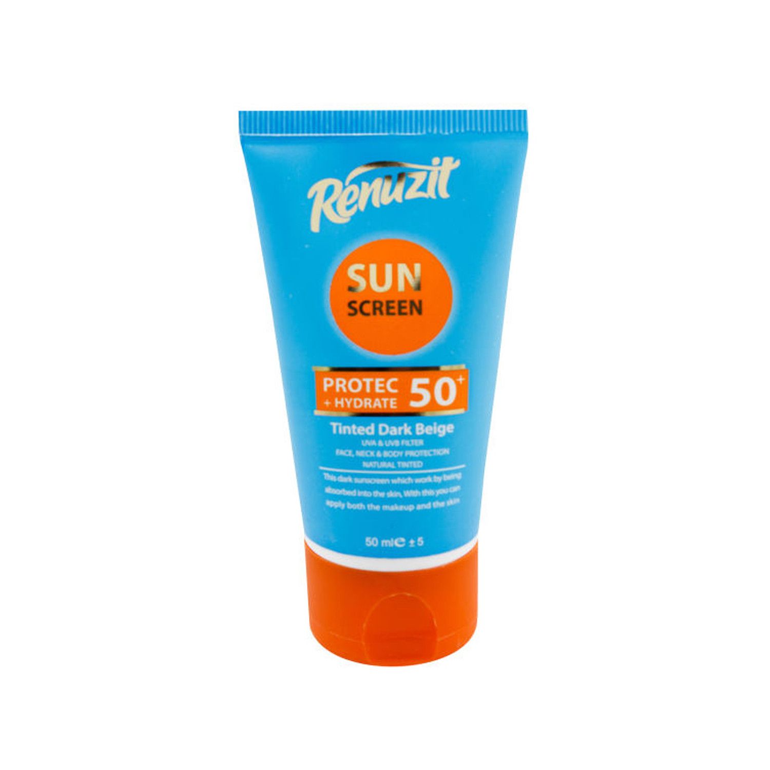 کرم ضد آفتاب رنگی رینوزیت مدل SPF 50 حجم 50 میلی لیتر - بژ تیره