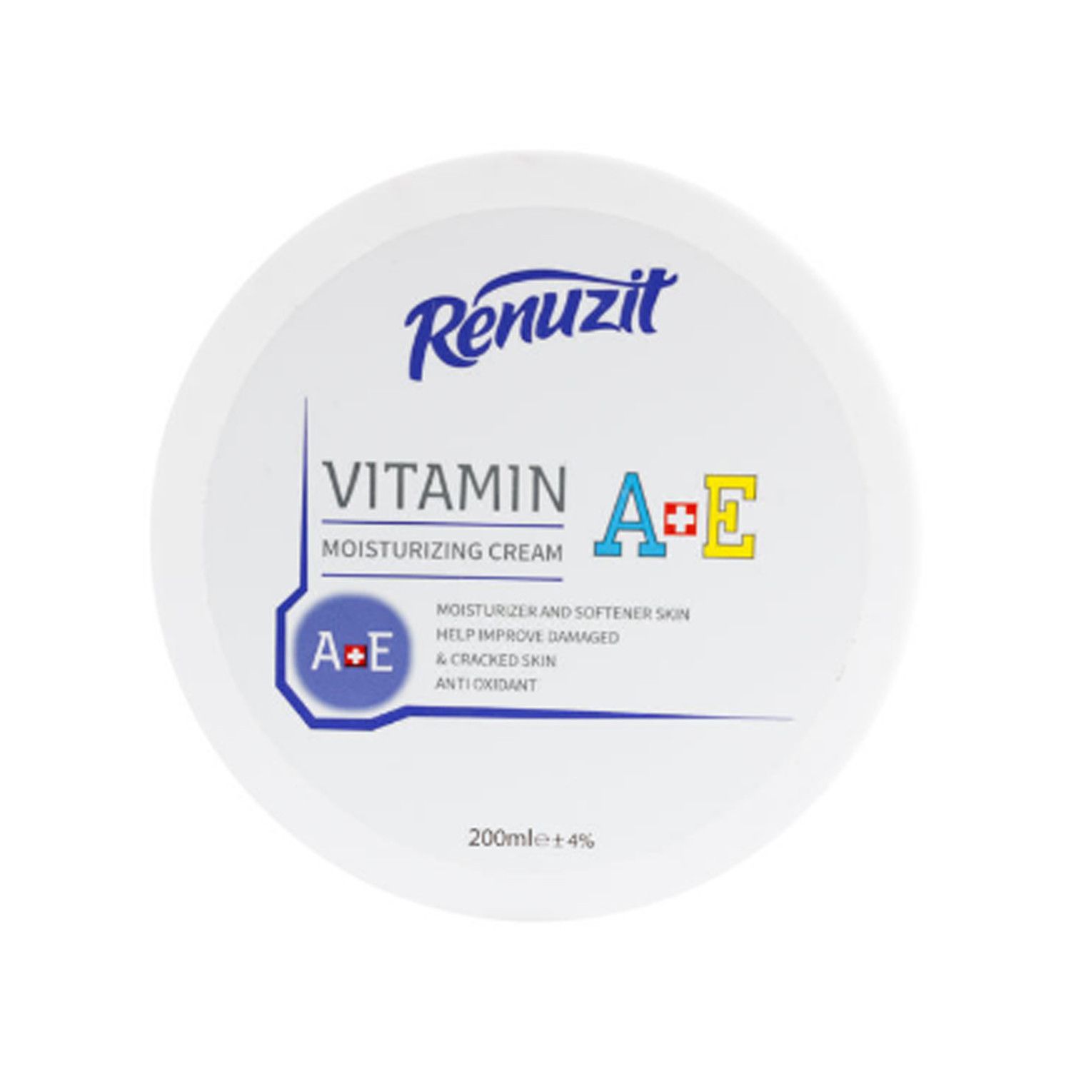 کرم مرطوب کننده رینوزیت مدل Vitamin A+E حجم 200 میلی لیتر