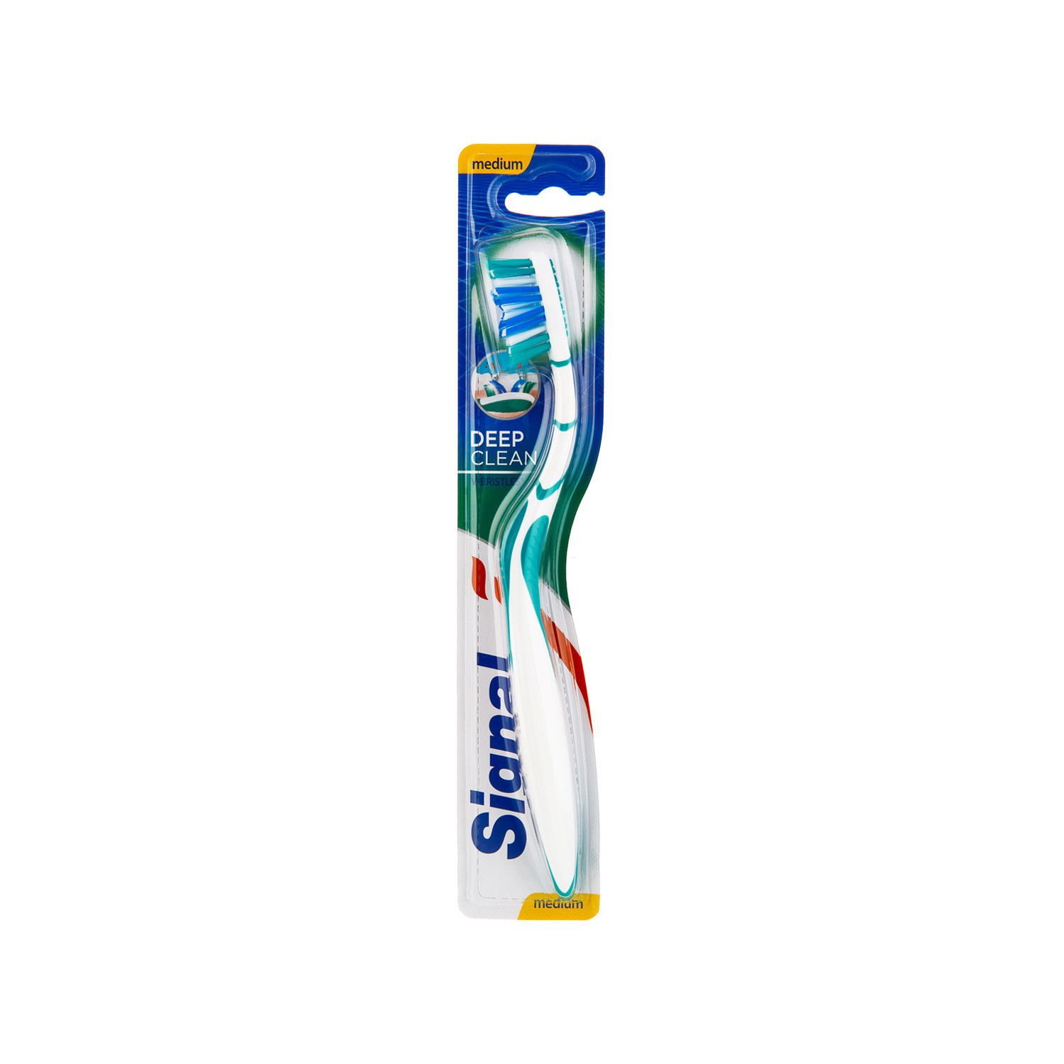 مسواک متوسط سیگنال مدل Deep Clean - سبزآبی
