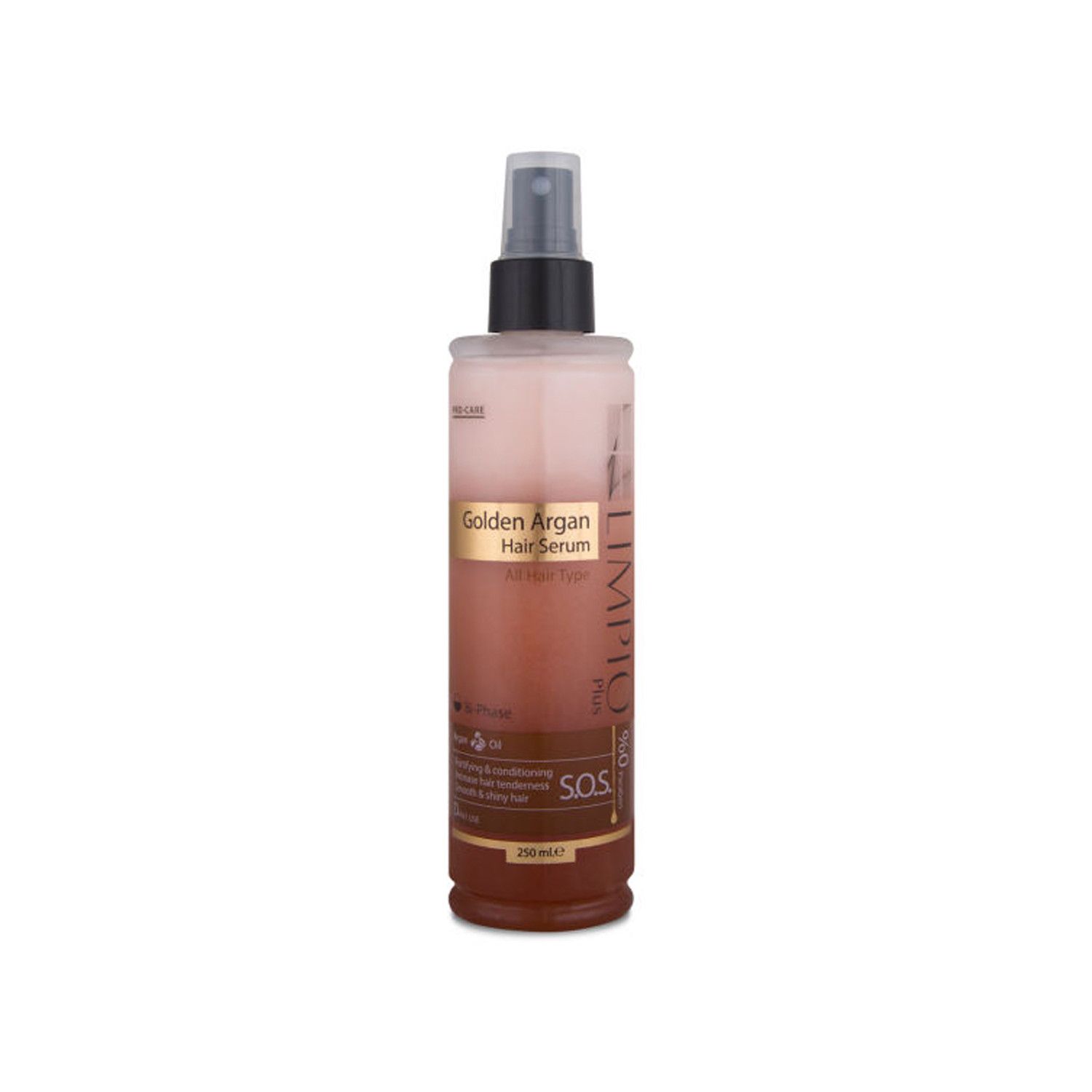 سرم مو دوفاز لیمپیو مدل Golden Argan حجم 250 میلی لیتر