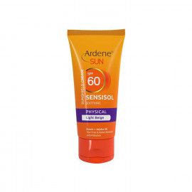 کرم ضد آفتاب فیزیکال آردن مدل Sensisol SPF 60 مناسب پوست حساس حجم 50 میلی لیتر - بژ روشن