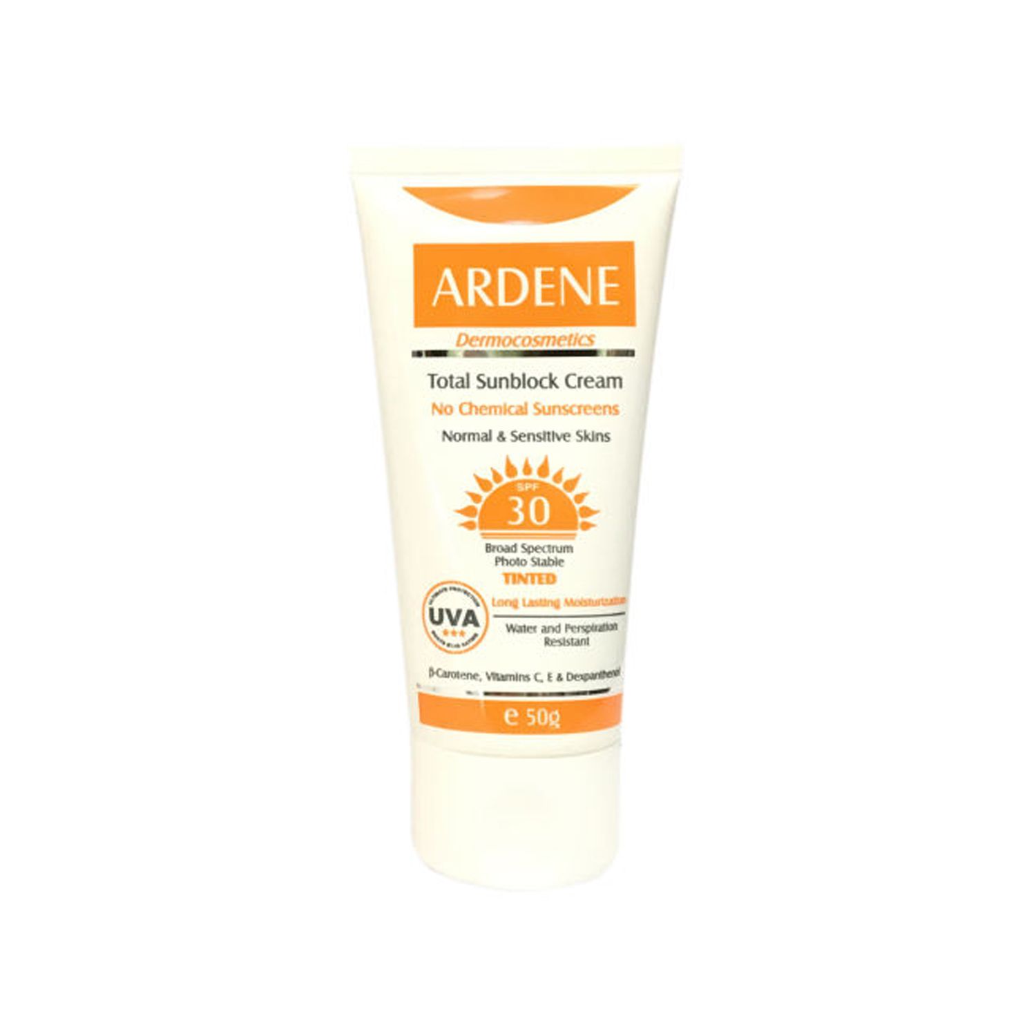 کرم ضد آفتاب آردن SPF 30 مناسب پوست معمولی و حساس وزن 50 گرم - رنگی