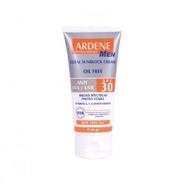 کرم ضد آفتاب آقایان آردن مدل Oil Free SPF 30 مناسب انواع پوست وزن 60 گرم