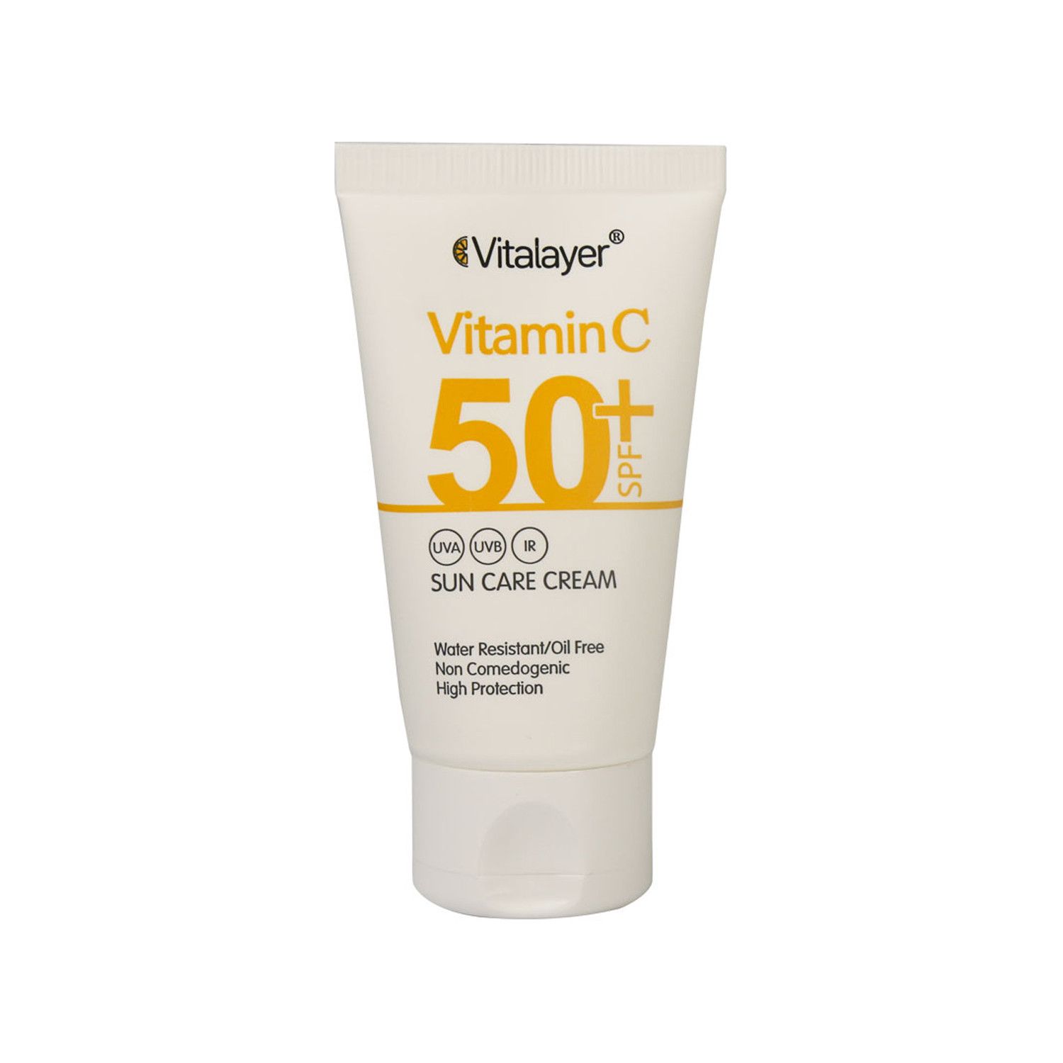 کرم ضد آفتاب SPF 50 ویتالیر مدل ویتامین C حجم 40 میلی لیتر - بی رنگ