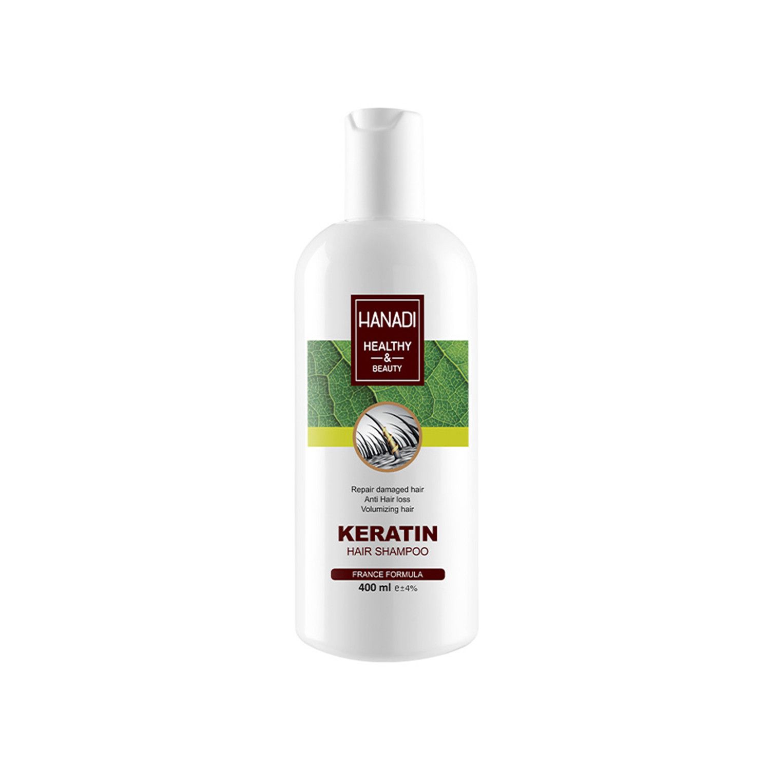 شامپو هانادی مدل Keratin حجم 400 میلی لیتر
