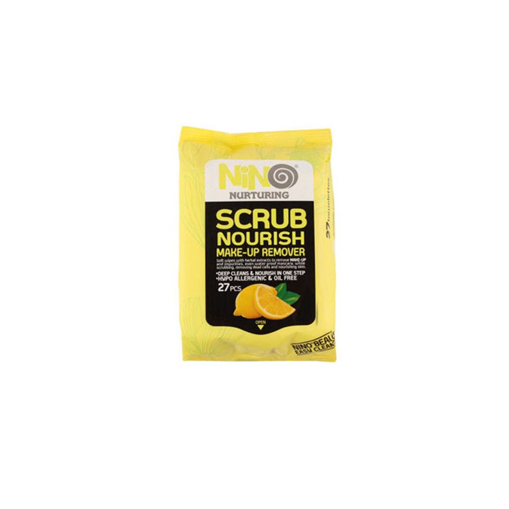 دستمال مرطوب لایه بردار نینو مدل Lemon بسته 27 عددی