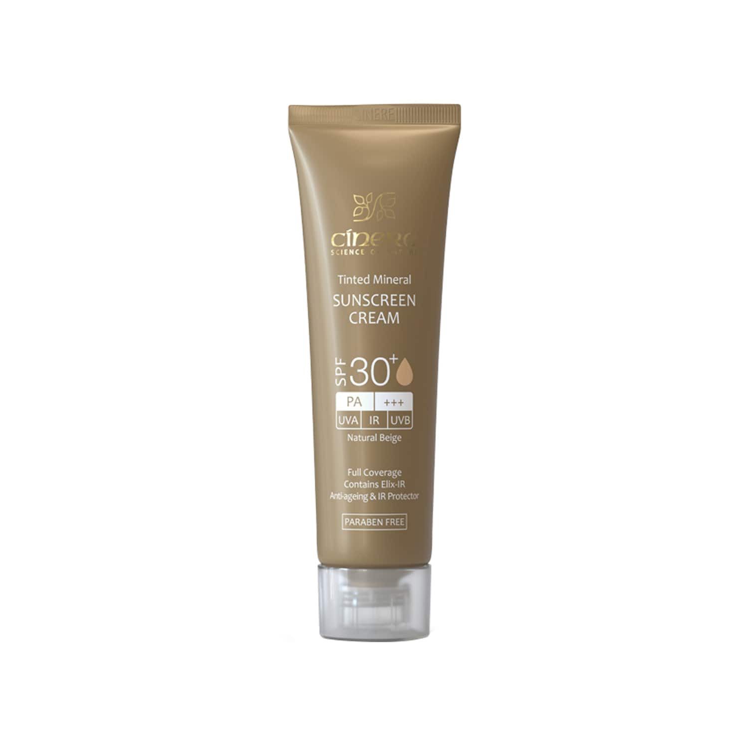کرم ضد آفتاب سینره +SPF 30 حجم 50 میلی لیتر - بژ طبیعی