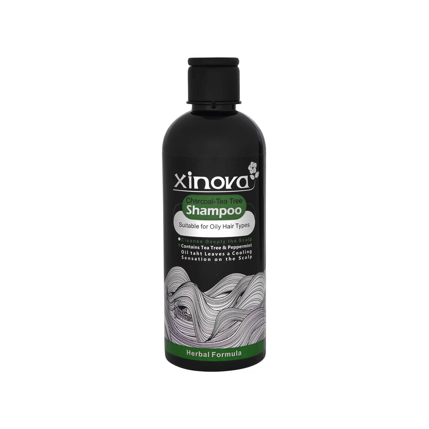 شامپو ژینووا مدل Charcoal-Tea Tree حجم 400 میلی لیتر