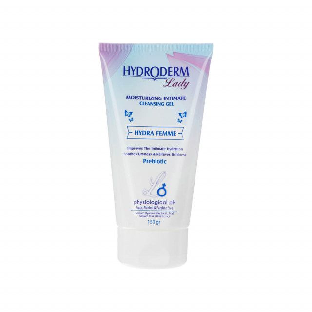 ژل بهداشتی مرطوب کننده بانوان هیدرودرم سری Lady مدل HYDRA FEMME حجم 150 میلی لیتر ژل بهداشتی مرطوب کننده بانوان هیدرودرم سری Lady مدل HYDRA FEMME حجم 150 میلی لیتر
