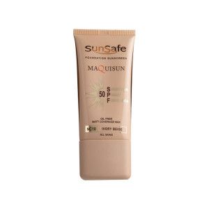 کرم ضد آفتاب سان سیف مدل Maquisun SPF 50 شماره NC10 حجم 40 میلی لیتر - بژ عاجی