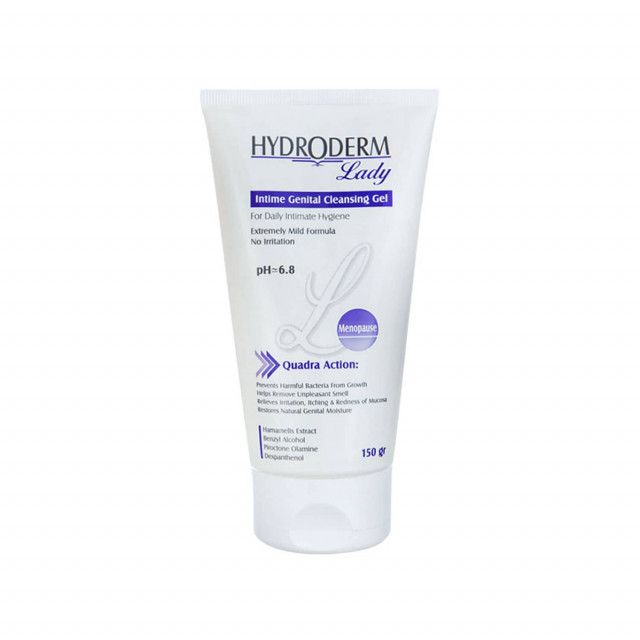 ژل بهداشتی بانوان هیدرودرم مدل menopause مناسب بانوان یائسه وزن 150 گرم ژل بهداشتی بانوان هیدرودرم مدل menopause مناسب بانوان یائسه وزن 150 گرم