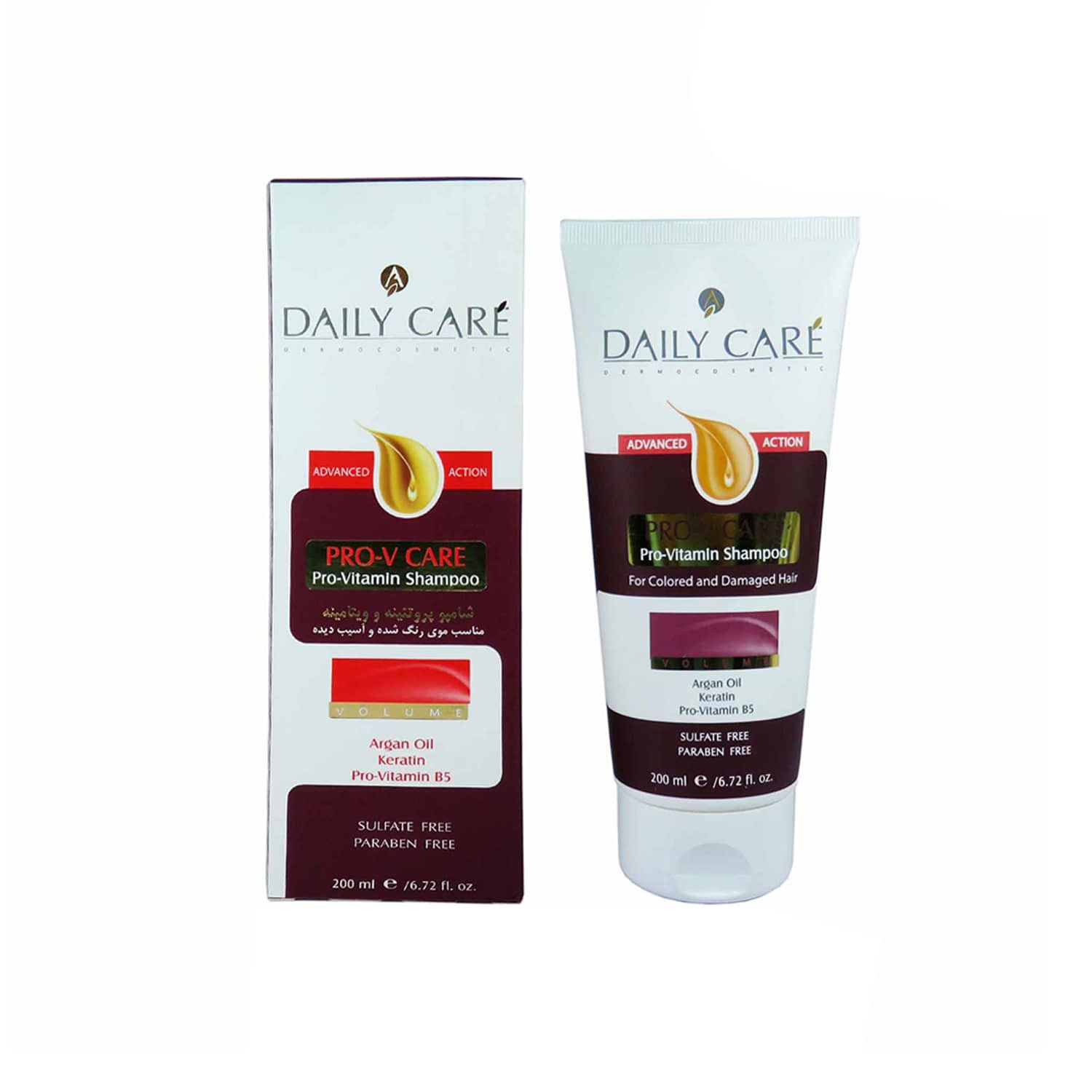 شامپو تقویت و ترمیم کننده دیلی کر مدل Pro-V Care مناسب موهای رنگ شده و آسیب دیده حجم 200 میلی لیتر