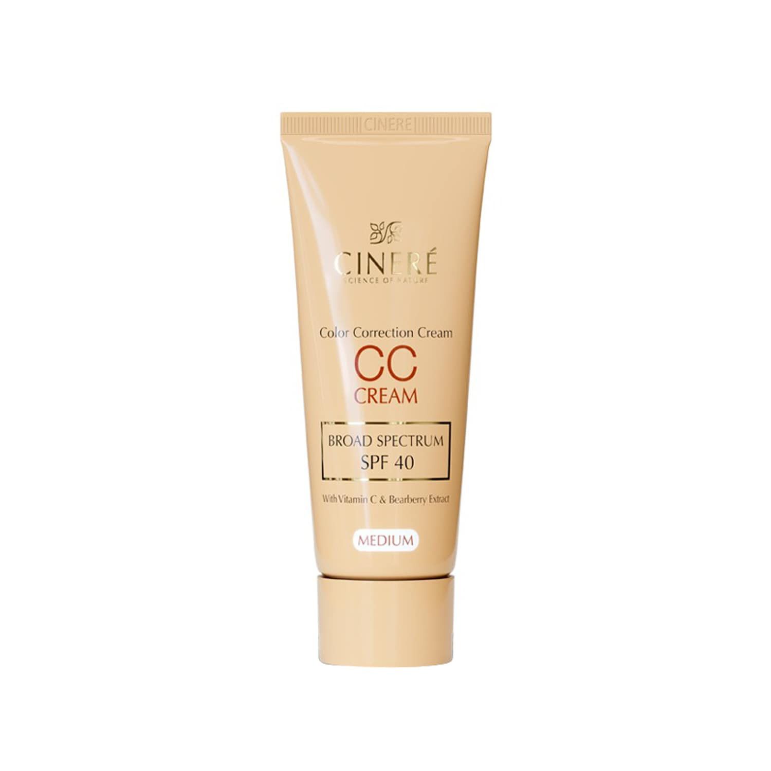 سی سی کرم سینره SPF 40 حجم 40 میلی لیتر - رنگ متوسط
