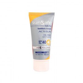 کرم ضد آفتاب آقایان سان سیف مدل Oil Free SPF 40 وزن 50 گرم