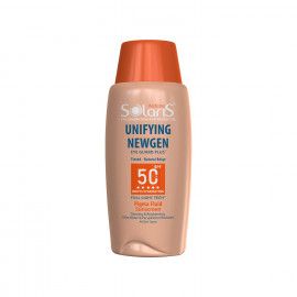 فلوئید ضد آفتاب و ضد لک سولاریس مدل یونی فایینگ نیوژن SPF 50 مناسب انواع پوست حجم 75 میلی لیتر - بژ طبیعی