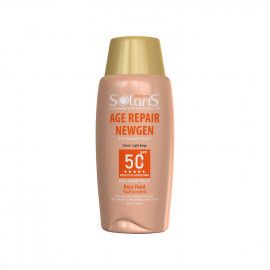 فلوئید ضد آفتاب و ضد چروک آردن سولاریس مدل ایج ریپیر نیوژن SPF 50 مناسب انواع پوست حجم 75 میلی لیتر - بژ روشن