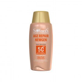 فلوئید ضد آفتاب و ضد چروک آردن سولاریس مدل ایج ریپیر نیوژن SPF 50 مناسب انواع پوست حجم 75 میلی لیتر - بژ طبیعی