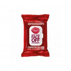 دستمال مرطوب پاک کننده آرایش دافی مدل Antioxidants بسته 55 عددی