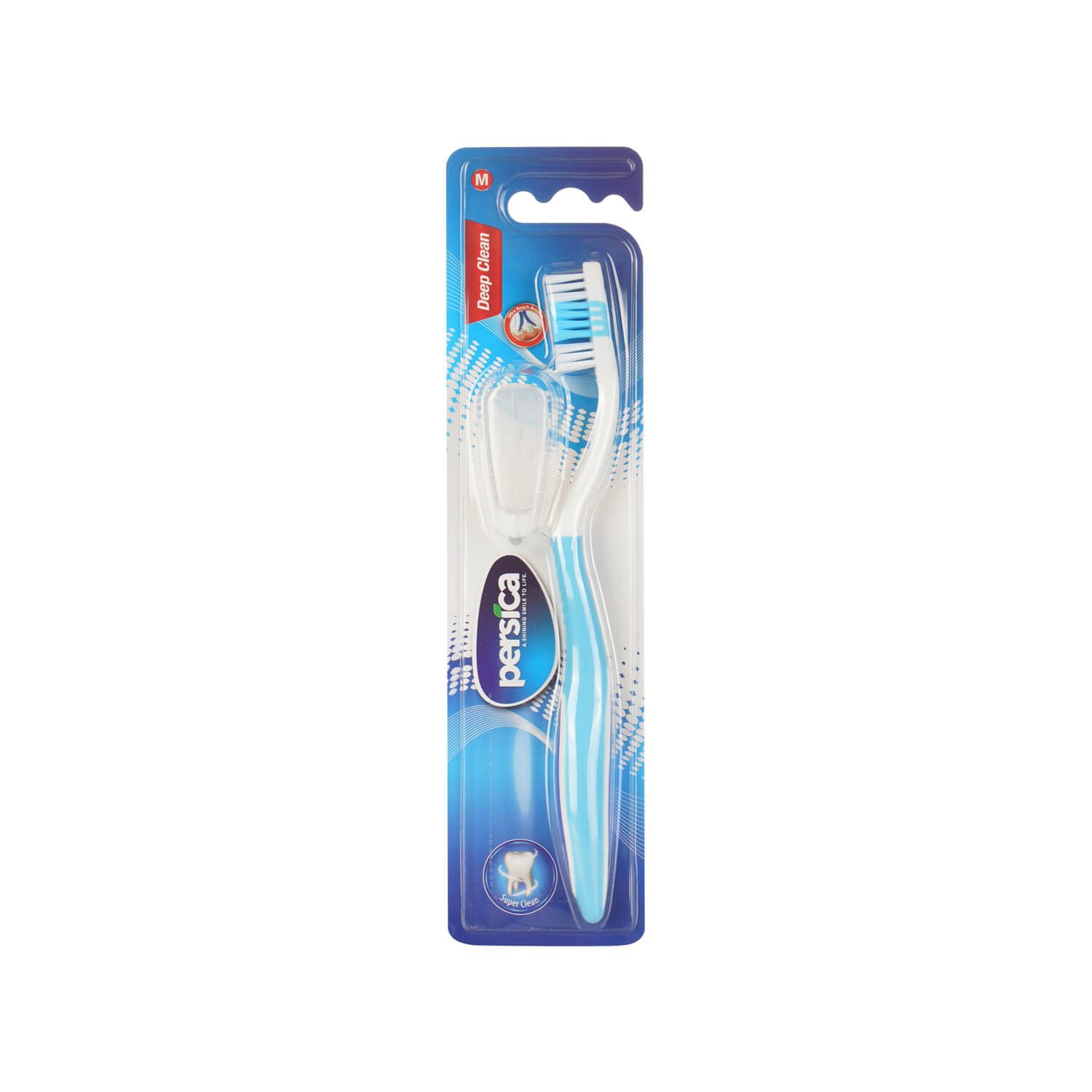 مسواک پرسیکا مدل Deep Clean با برس متوسط کد P318 - آبی