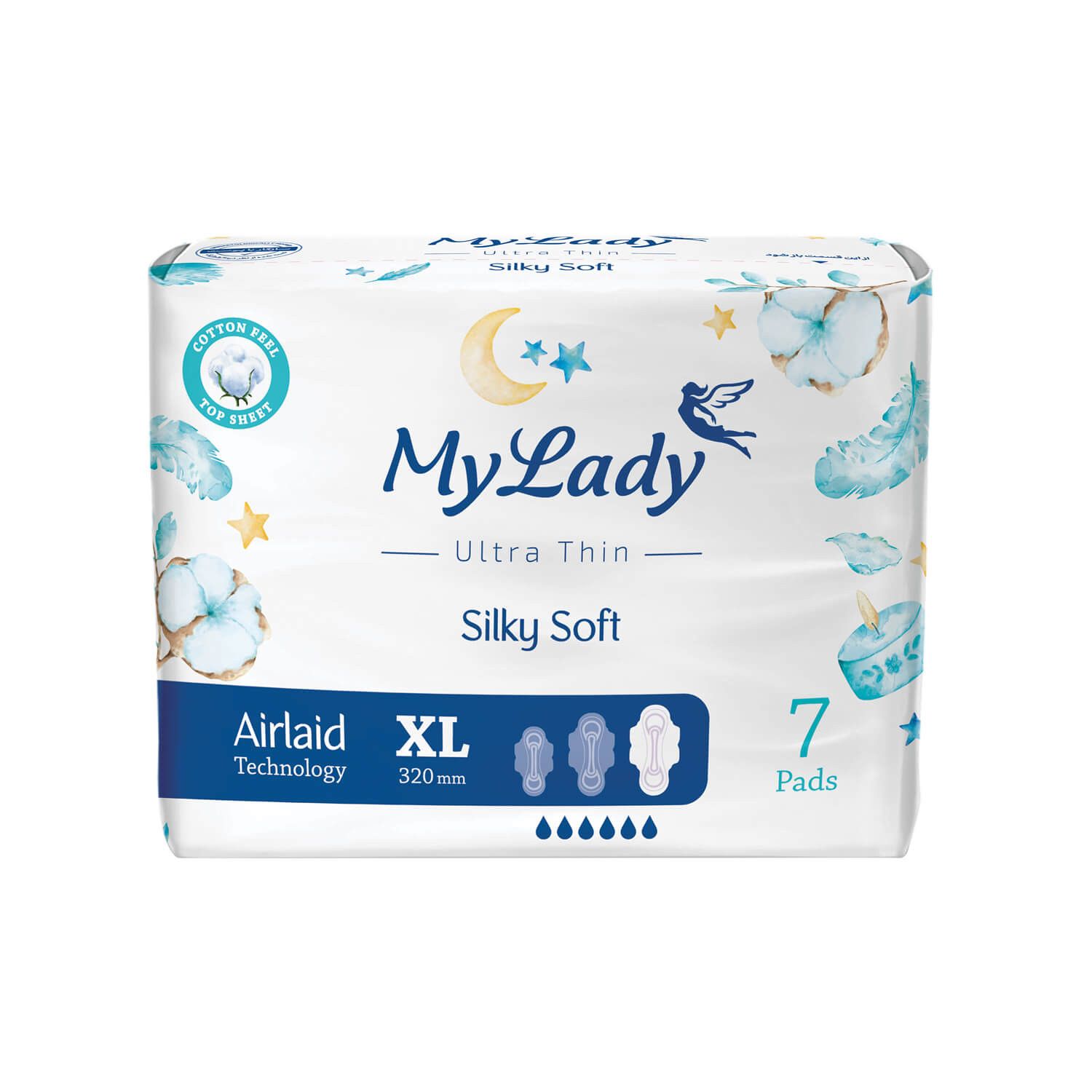 نوار بهداشتی مای لیدی سری Ultra Thin مدل Silky Soft بسته 7 عددی
