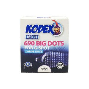 کاندوم کدکس مدل Big Dots بسته 3 عددی