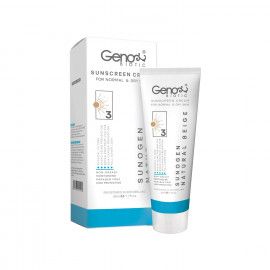 کرم ضد آفتاب ژنوبایوتیک SPF 50 مناسب پوست نرمال و خشک حجم 50 میلی لیتر - بژ طبیعی