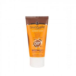 کرم ضد آفتاب فاقد چربی سان سیف مدل SPF 50 مناسب پوست چرب حجم 50 میلی لیتر - بی رنگ