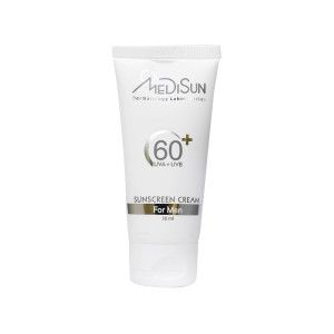 کرم ضد آفتاب مردانه مدیسان SPF60 مناسب انواع پوست حجم 50 میلی لیتر - بی رنگ
