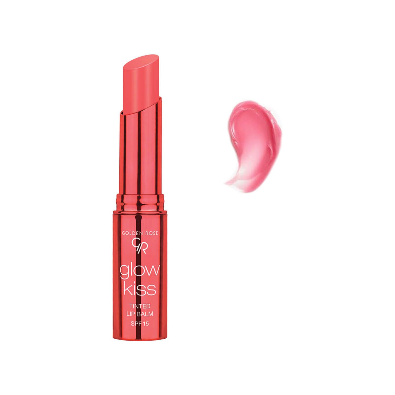 بالم لب رنگی SPF 15 گلدن رز مدل Glow Kiss شماره 02