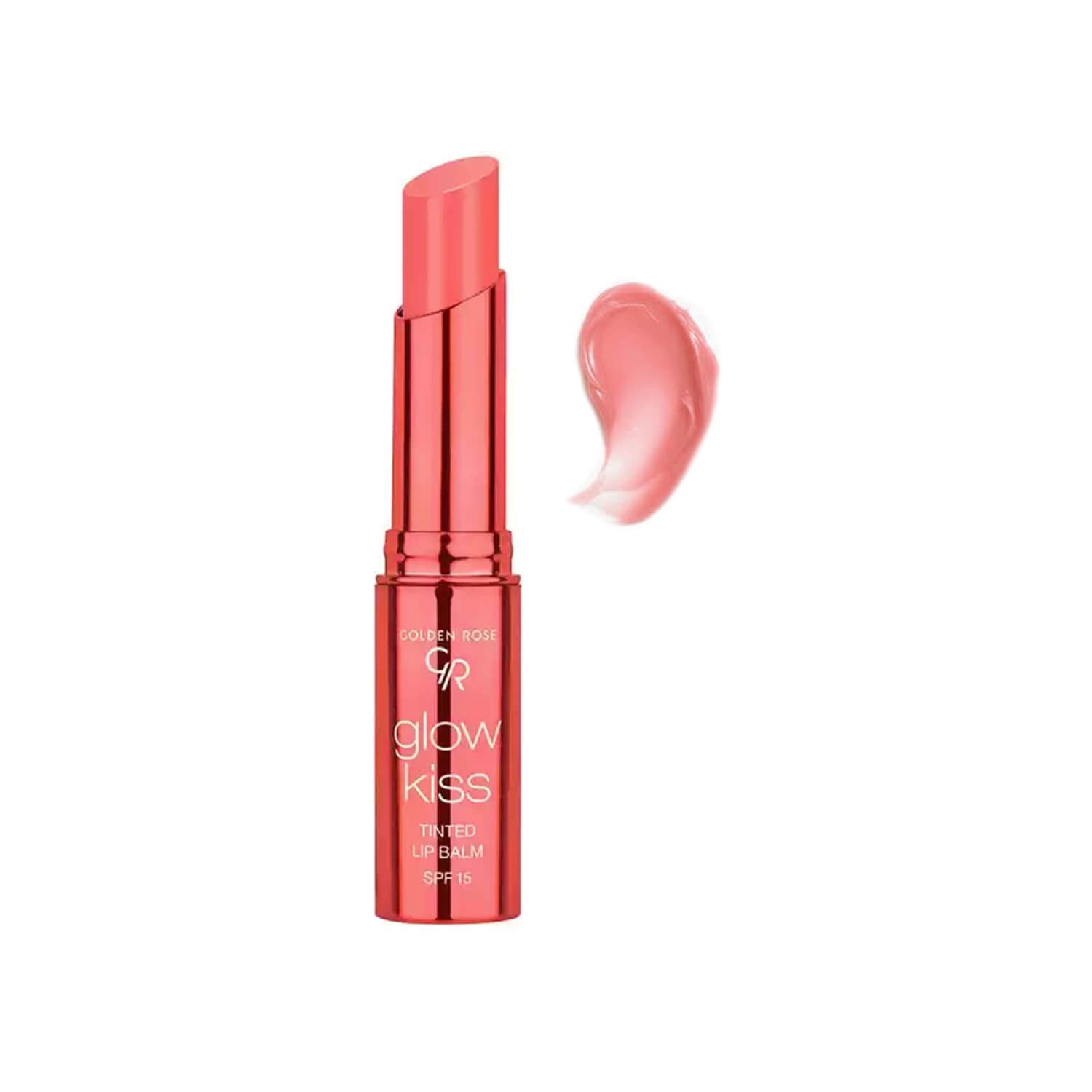 بالم لب رنگی SPF 15 گلدن رز مدل Glow Kiss شماره 04