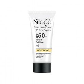 کرم ضد آفتاب مینرال فاقد چربی +SPF 50 سیلوژه با پوشانندگی بالا حجم 40 میلی لیتر - بژ روشن
