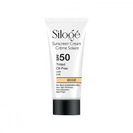 کرم ضد آفتاب مینرال فاقد چربی SPF 50 سیلوژه با پوشانندگی ملایم حجم 40 میلی لیتر - بژ