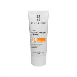 کرم ضد آفتاب SPF 50 بیزانس مناسب پوست های خشک و حساس حجم 40 میلی لیتر - بژ طبیعی شماره 20