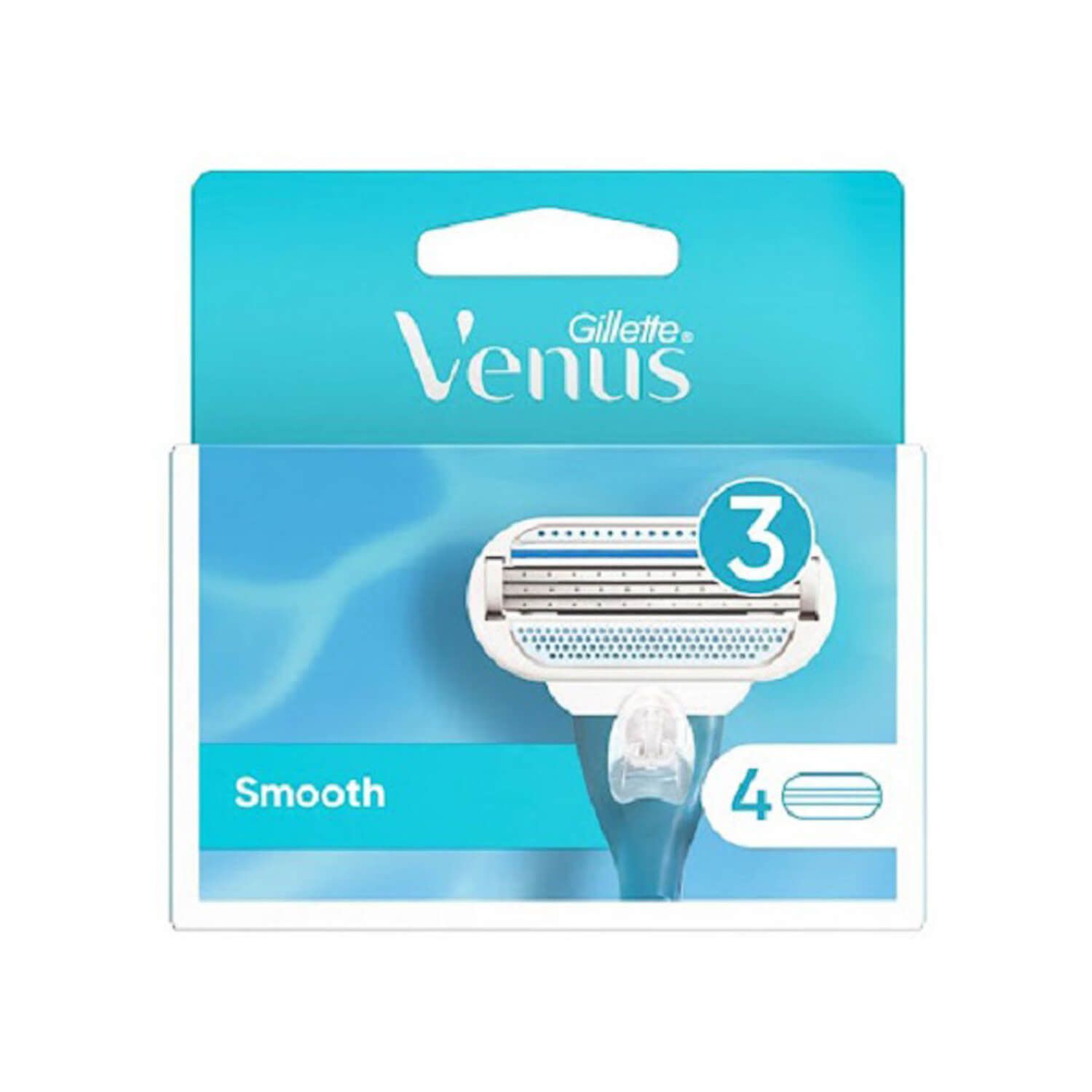 تیغ یدک زنانه ژیلت مدل Venus Smooth بسته 4 عددی