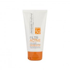کرم ضد آفتاب فاقد چربی SPF 50 ژاک آندرل مناسب پوست چرب و مستعد آکنه حجم 50 میلی لیتر - بی رنگ