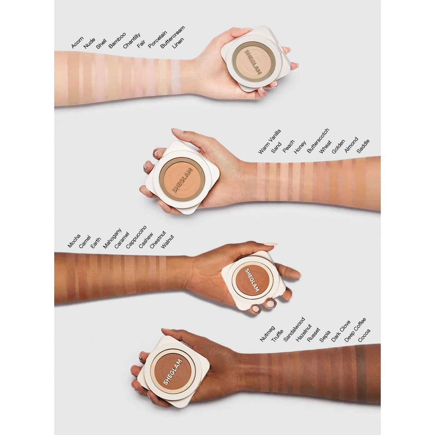 پنکیک کرم پودری شیگلم رنگ Porcelain thumbnail 3