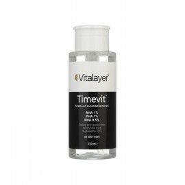 محلول پاک کننده آرایش ویتالیر مدل Timevit حجم 250 میلی لیتر