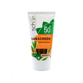 کرم ضد آفتاب فاقد چربی دابل شیلد SPF 50 شون مناسب پوست چرب و مستعد جوش حجم 50 میلی لیتر - رنگ طبیعی
