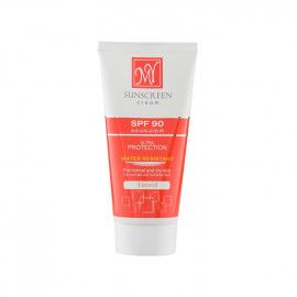 ‫کرم ضد آفتاب رنگی SPF 90 مای مناسب پوست نرمال تا خشک حجم 50 میلی لیتر